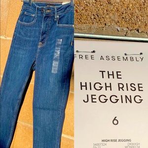 High rise jegging